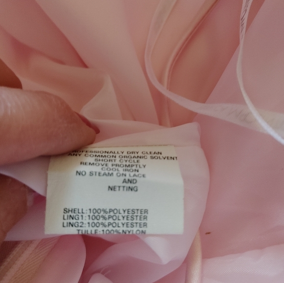 Jessica McClintock Pink lace dress Sz.5 NWT - Picture 6 of 8